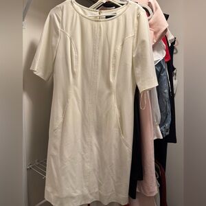 Tahari Elegant Cream Dress